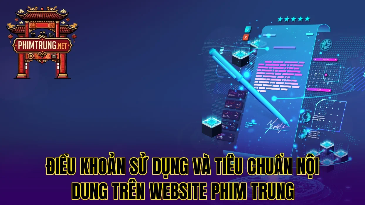 Điều khoản sử dụng và tiêu chuẩn nội dung trên website phim Trung