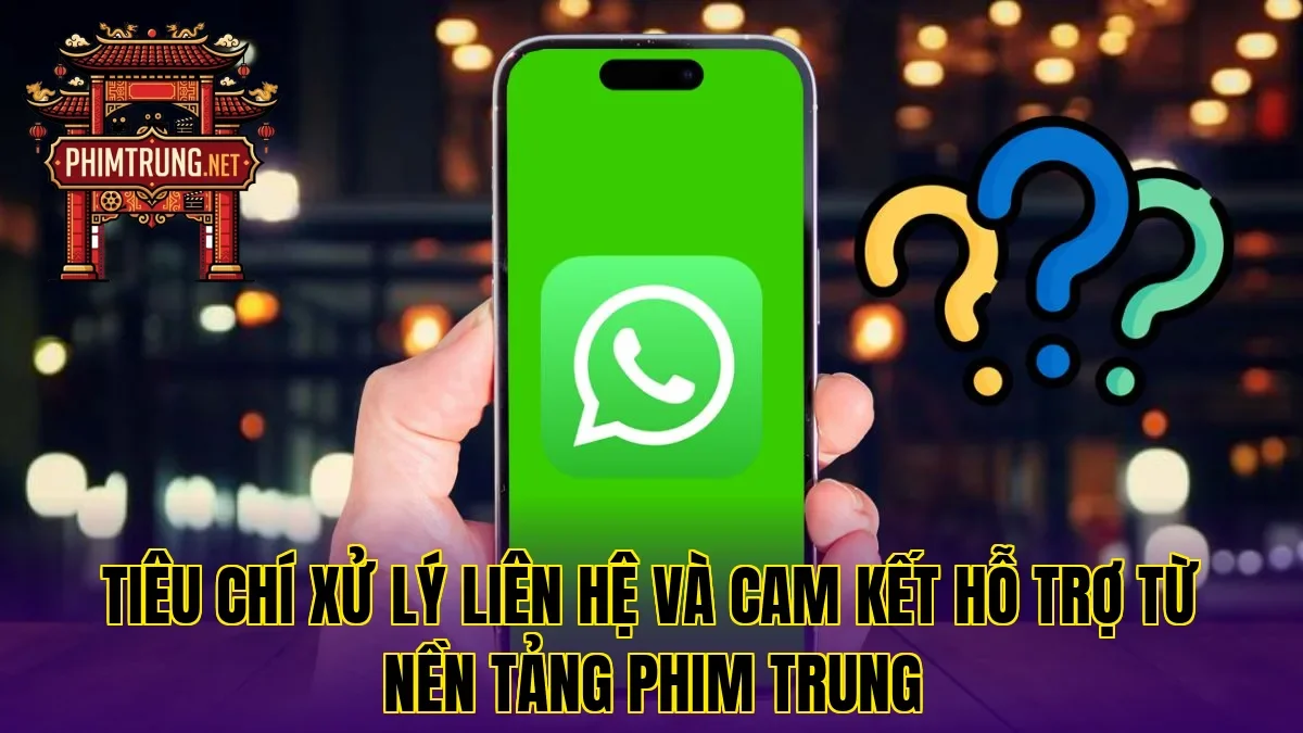 Tiêu chí xử lý liên hệ và cam kết hỗ trợ từ nền tảng phim Trung